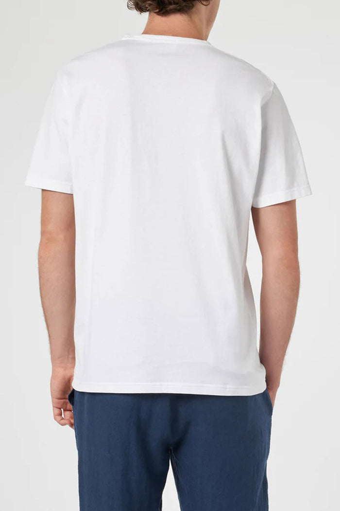 T-shirt Dover in jersey di cotone bianco con ricamo St. Barth-3