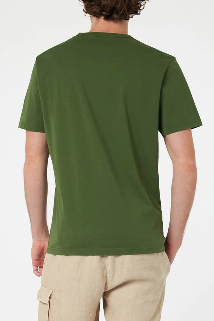T-shirt Dover in jersey di cotone verde con ricamo St. Barth-3