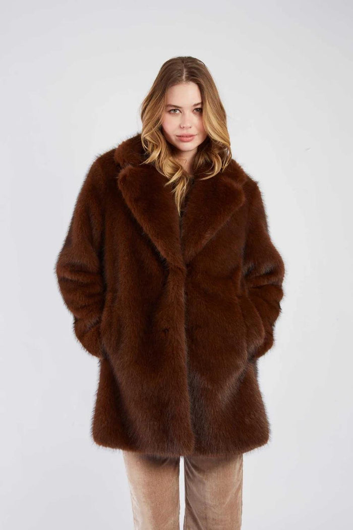 Cappotto in pelliccia sintetica ROBIN-2