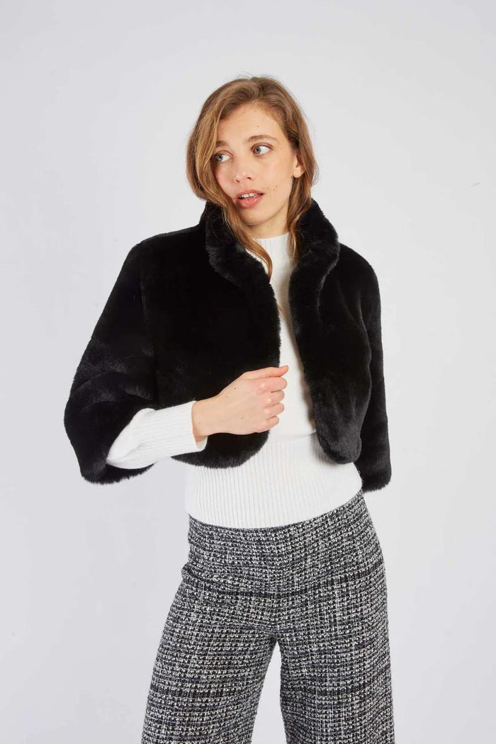 Bolero in pelliccia sintetica RETRO-1