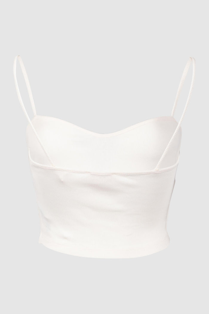 Top a Costine con Spalline Sottili-2