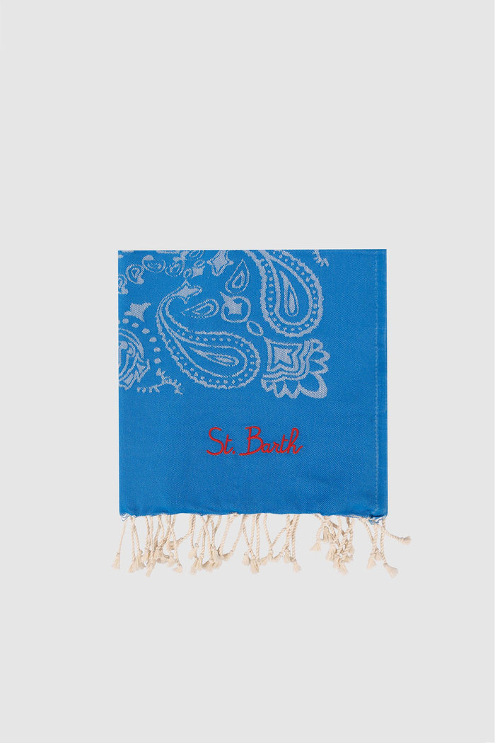 Telo Mare Blu Paisley in Cotone