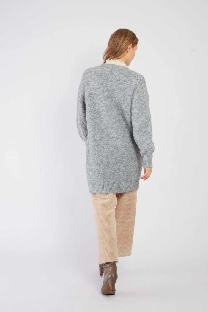 Gilet lungo in maglia-4