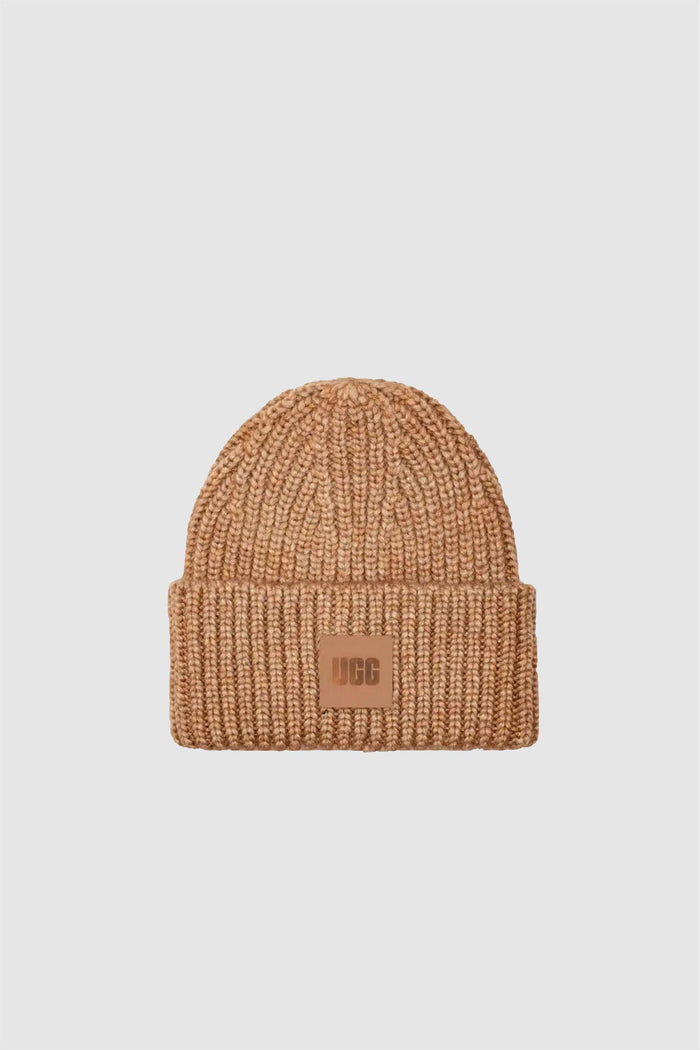 Donna Cappellino a coste in maglia grossa-1