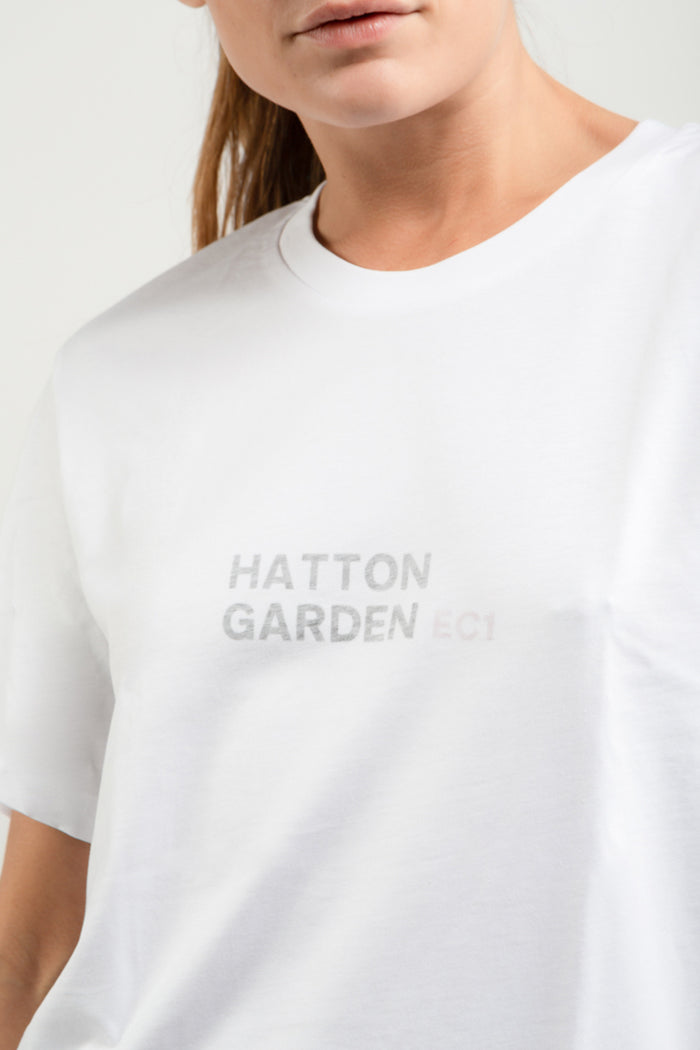 ART21 t-shirt con stampa Hatton Garden 0576ABUTS001HG WH-2