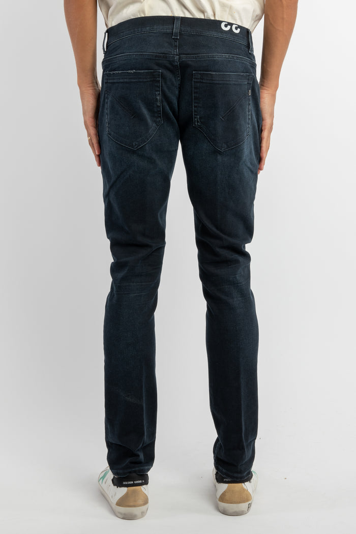 Jeans skinny George in denim stretch blu scuro-4