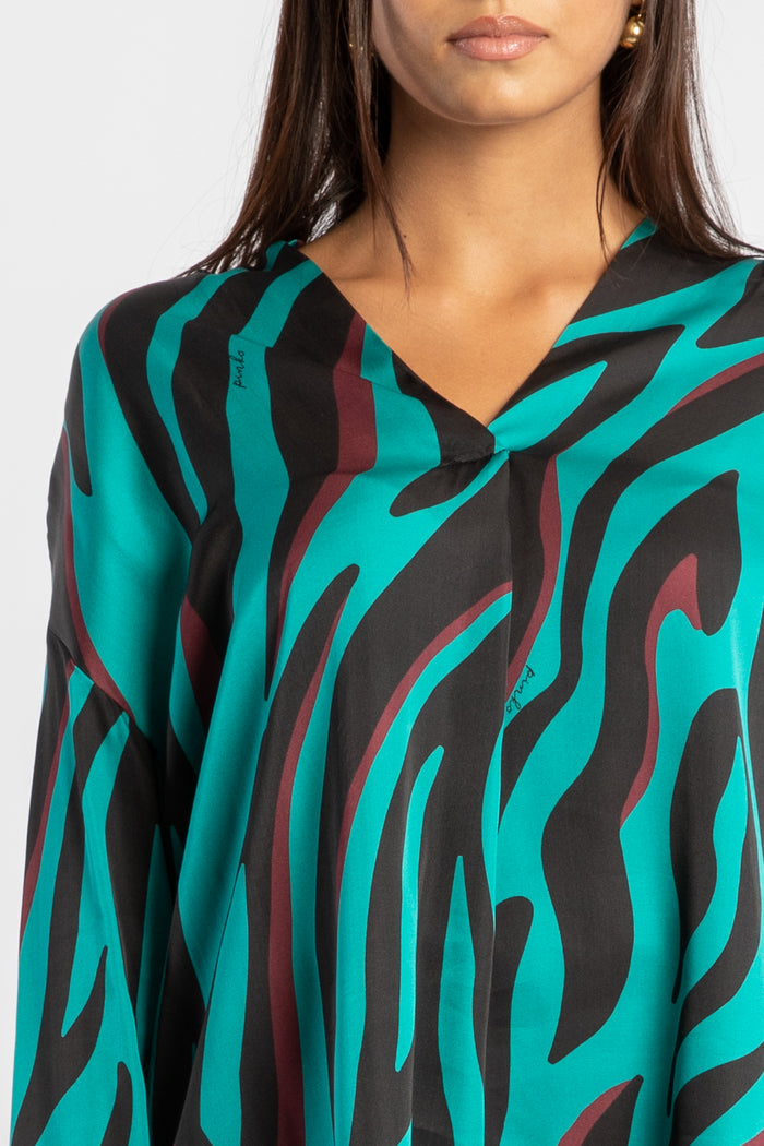 Bettina blusa stampa zebra psichedelica-2