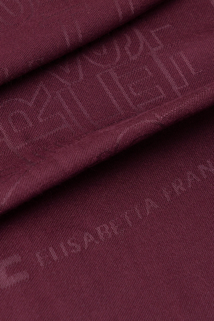 Pashmina rettangolare in jacquard con lettering logo-3