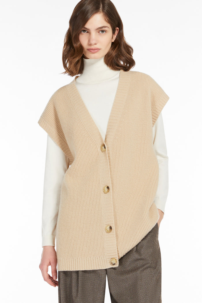 Gilet in maglia di lana-4