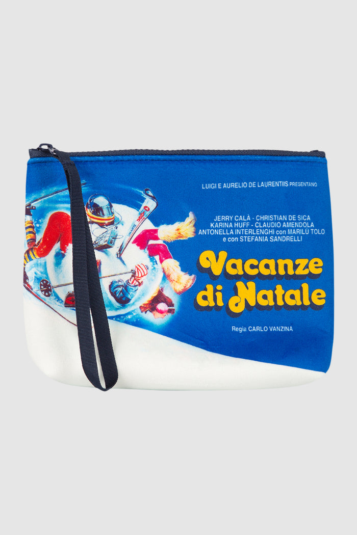 Pochette in lana Aline con stampa poster del film Vacanze di Natale | VACANZE DI NATALE EDIZIONE SPECIALE