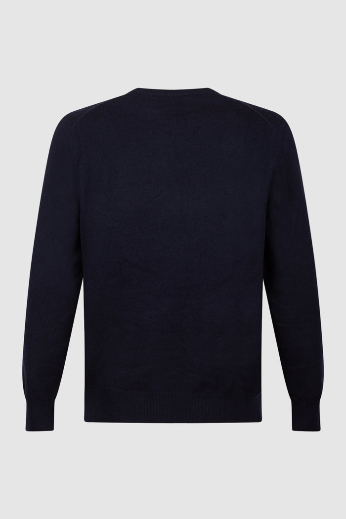 Maglione da uomo blu Heron Light con ricamo Sole, Whisky e sei in Pole Position! | VACANZE DI NATALE SPECIAL EDITION-2