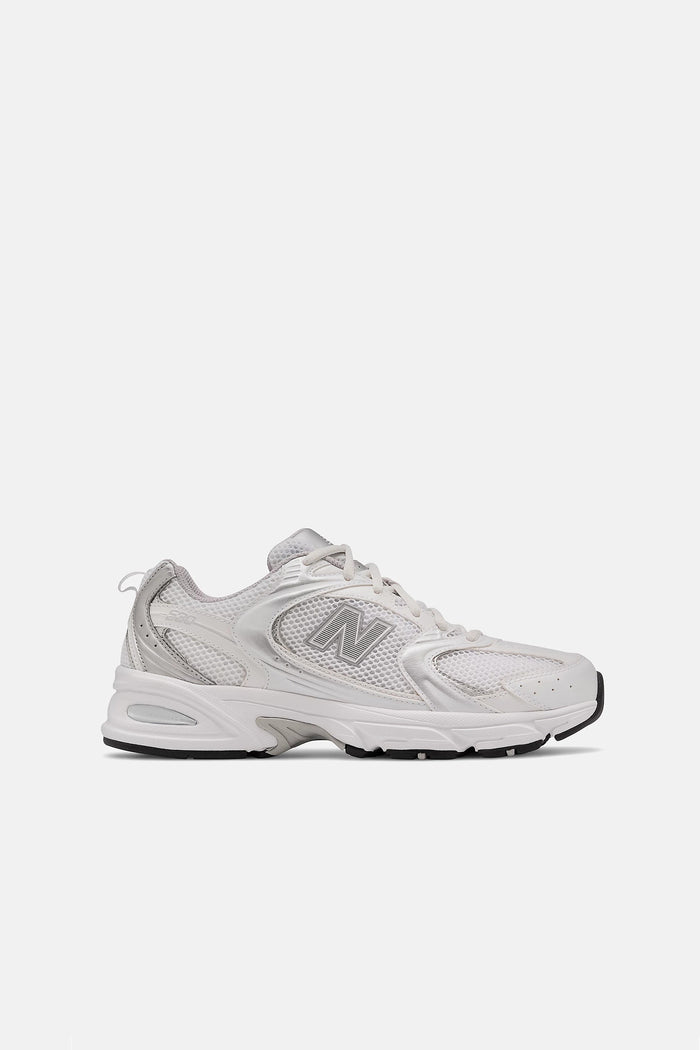 Sneakers 530 Nb white con silver metallic