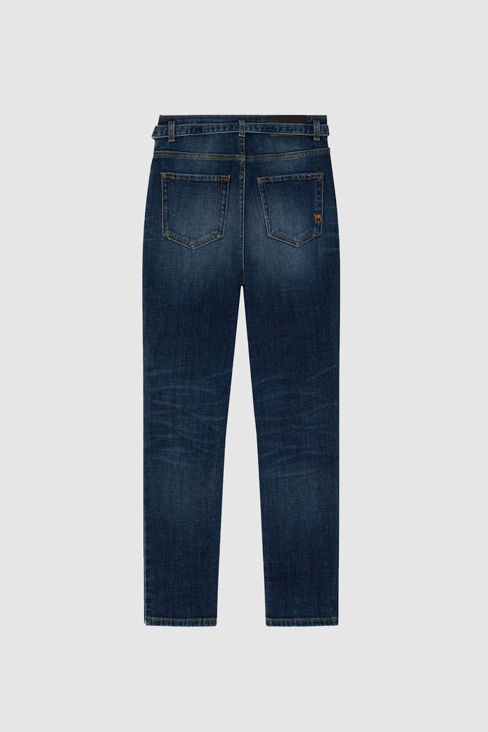 Jeans skinny denim blu scuro-2