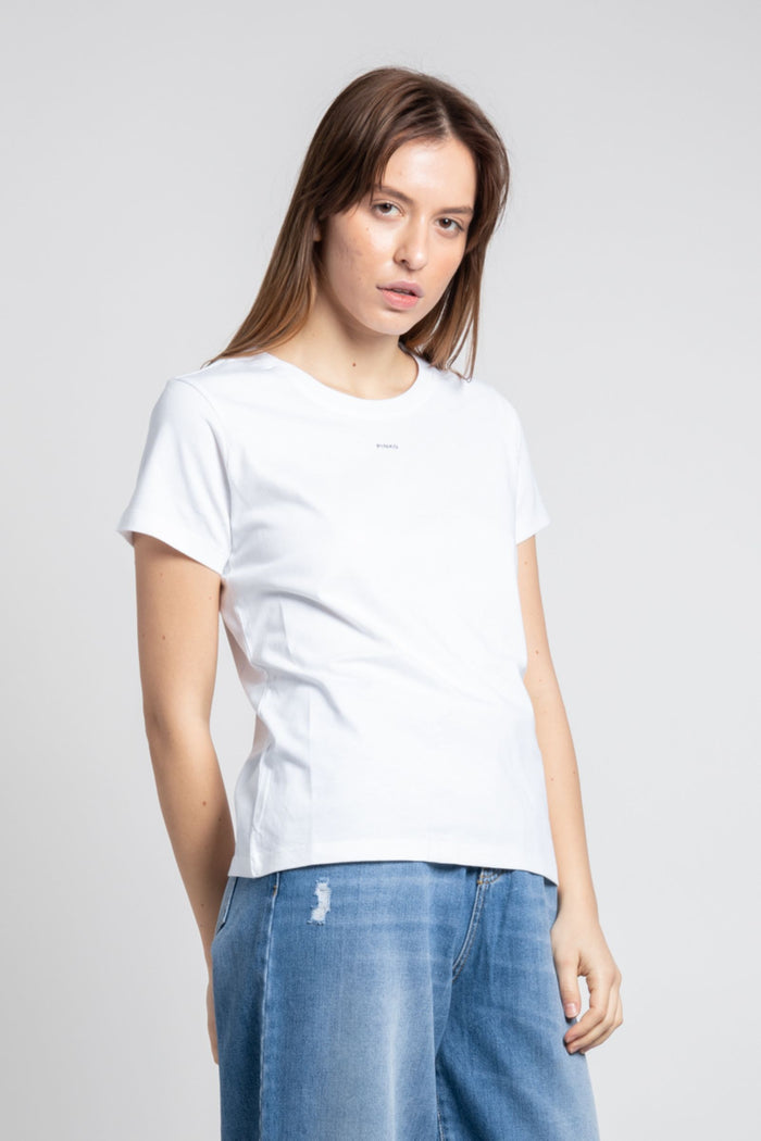 Basico t-shirt con micro logo Pinko-3