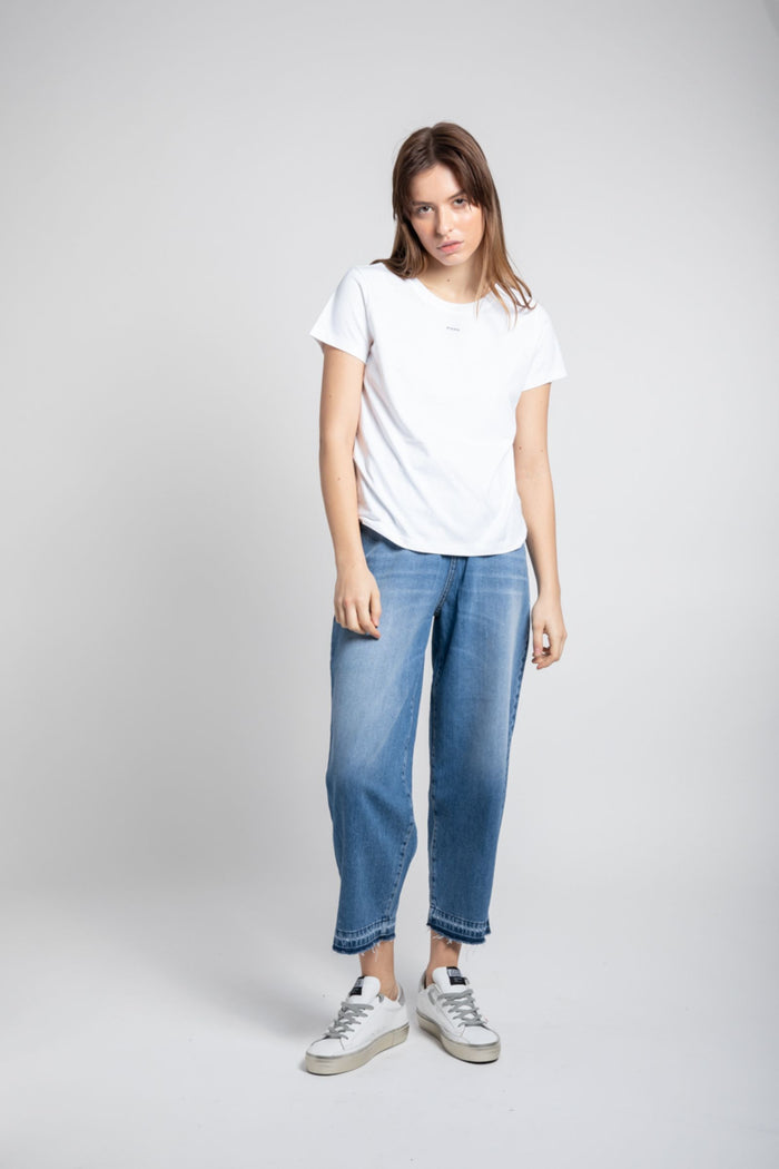 Basico t-shirt con micro logo Pinko-5