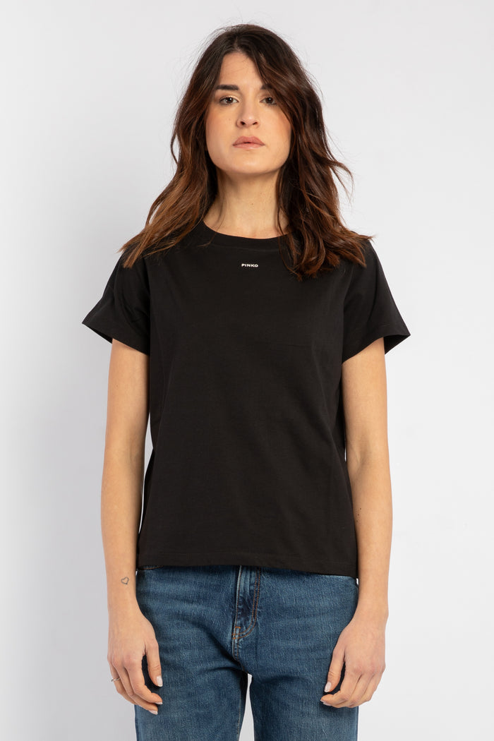 Basico T-shirt con Micro Logo Pinko-2