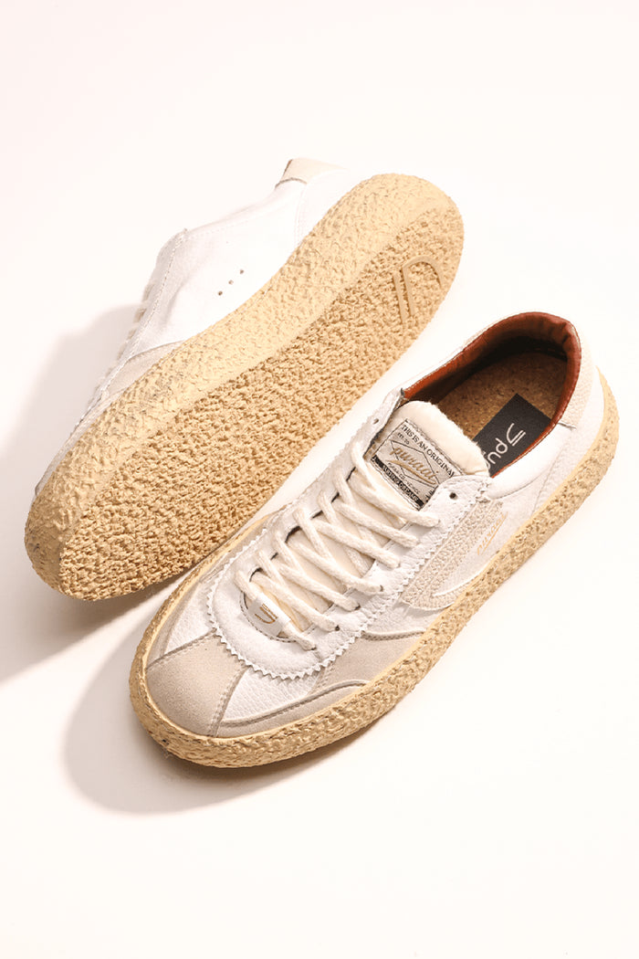 Sneakers Vintage Distressed Cream-2