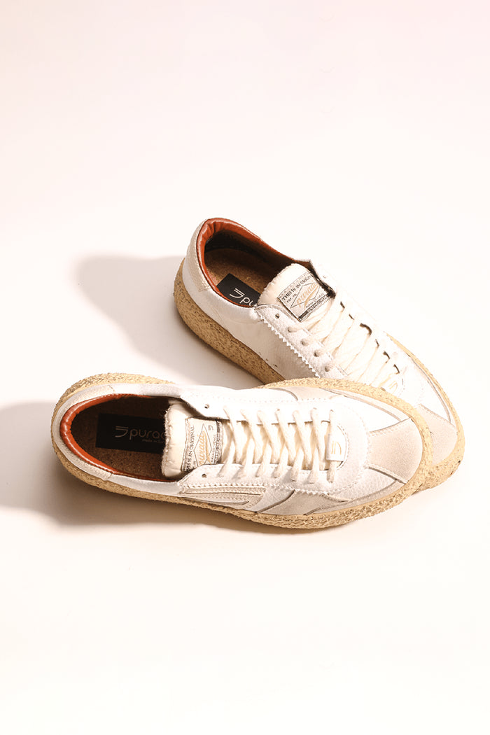 Sneakers Vintage Distressed Cream-4