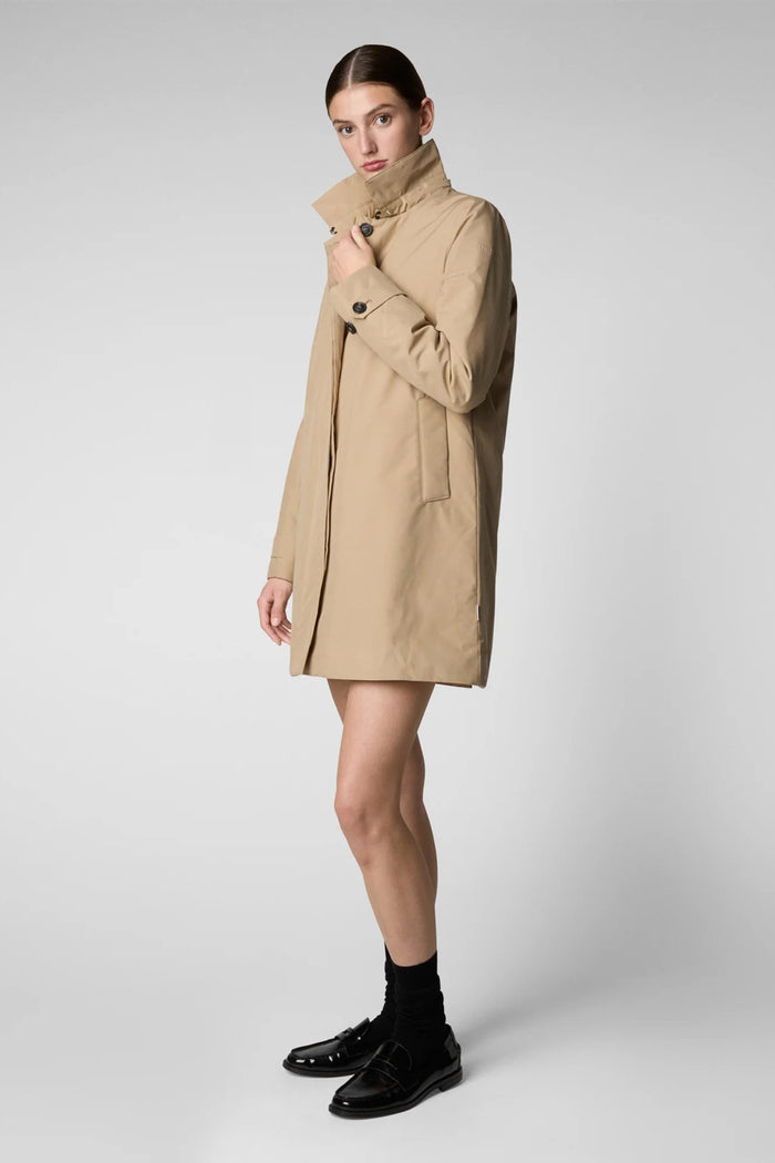 Embie cappotto con cappuccio Stardust Beige-3