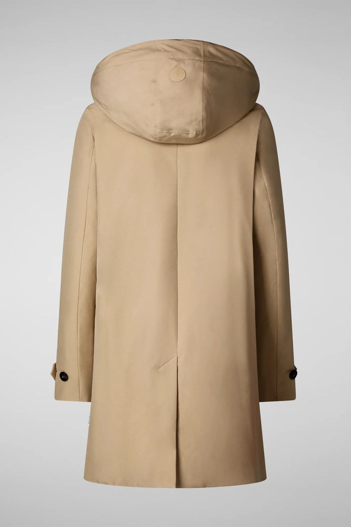 Embie cappotto con cappuccio Stardust Beige-5