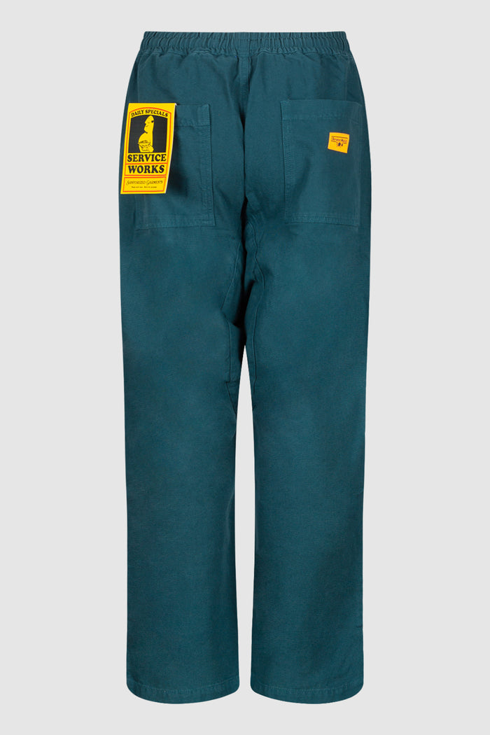 Classic Chef Pants Petrol-2