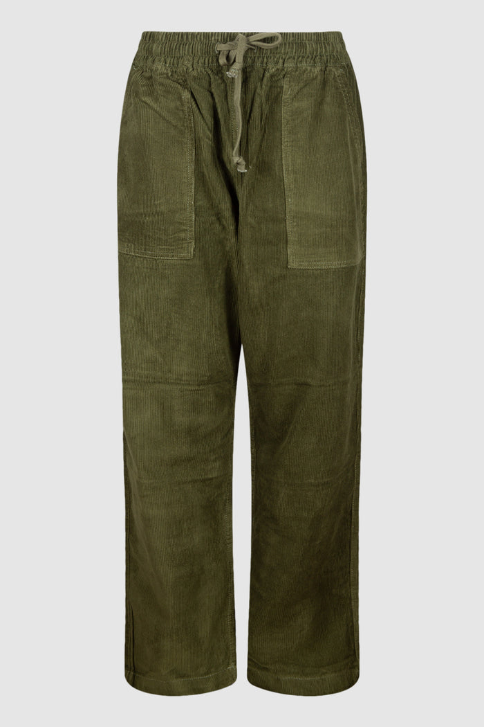 Corduroy Chef Pants Olive-1