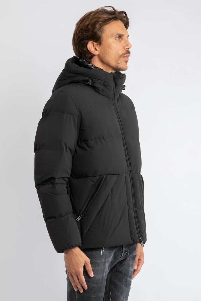 Piumino Sierra Supreme in nylon elasticizzato Black-4