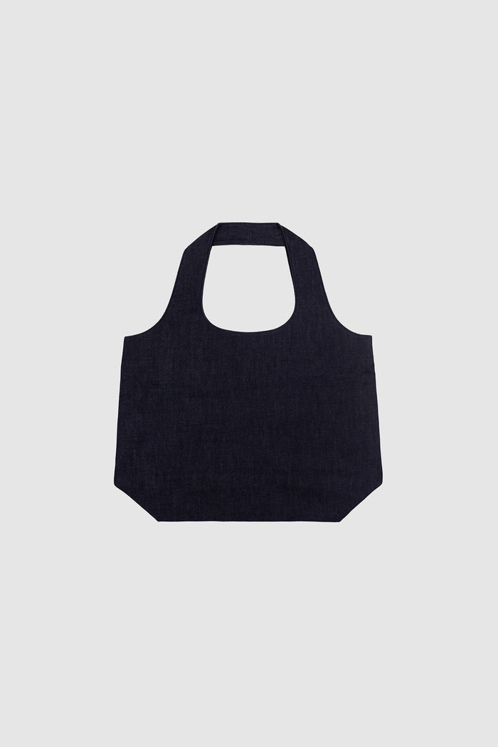 Shopper Grace in Denim con Logo-2
