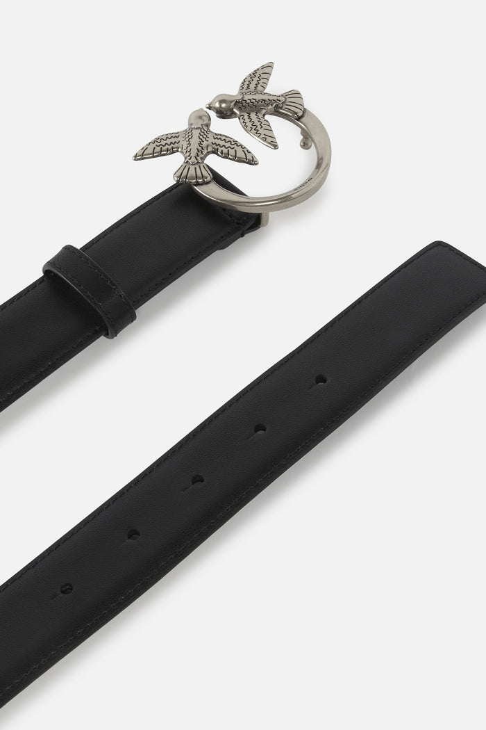 Cintura Love Birds in pelle 3cm-3