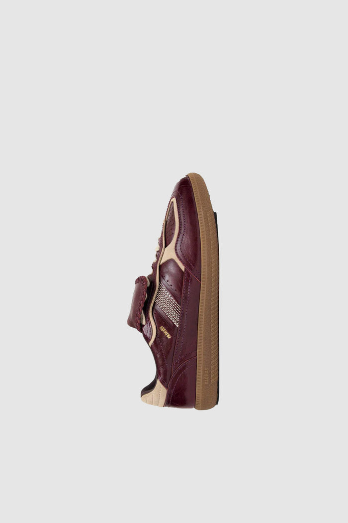 Tb.490 Club Patent Sneakers in Pelle Bordeaux Scuro<BR/>-3