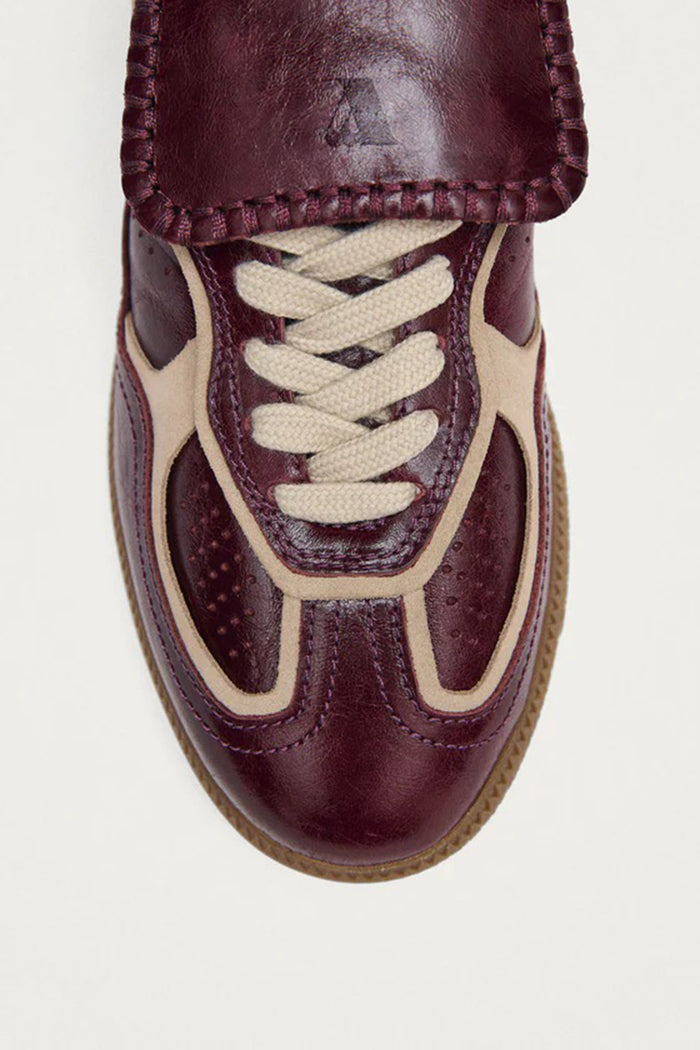 Tb.490 Club Patent Sneakers in Pelle Bordeaux Scuro<BR/>-6