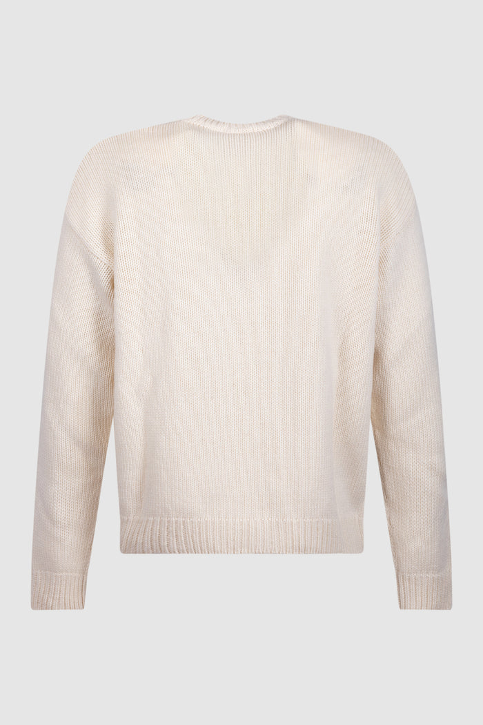 Maglione color tortora con logo A.P.C. tono su tono-2