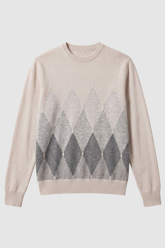 UOMO MAGLIA GIROCOLLO DIAMOND IN 100% CASHMERE
