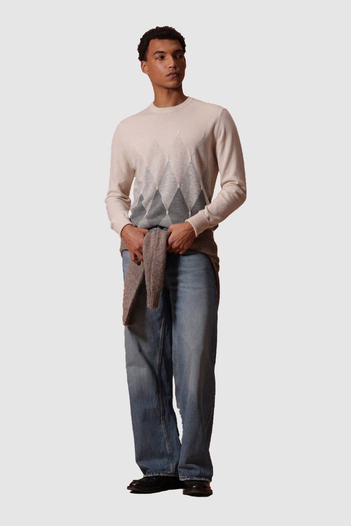 UOMO MAGLIA GIROCOLLO DIAMOND IN 100% CASHMERE-3