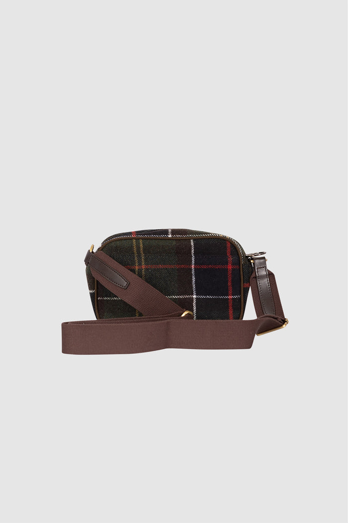 Mini borsa a tracolla Contine in tartan-2