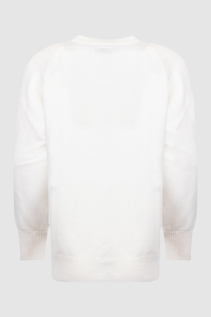 Lambswool Lens Crewneck Sweater-2