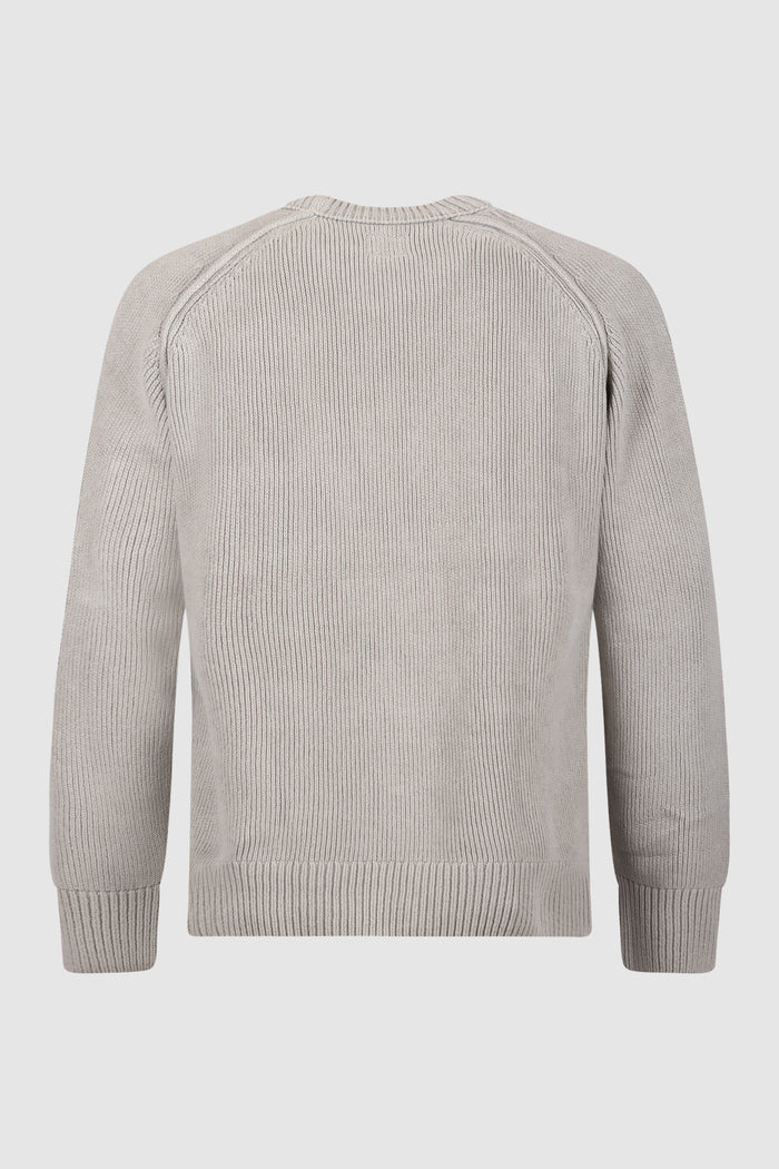 <BR/>Chenille Cotton Lens Crewneck Sweater-2