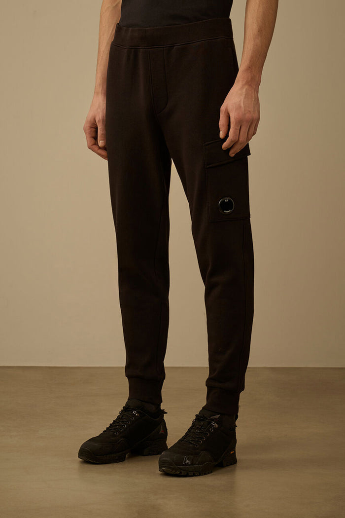 Diagonal Raised Fleece Lens Sweatpants-2