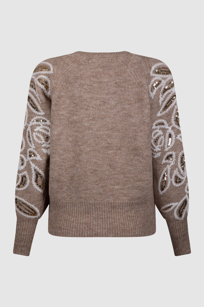 Maglione in maglia con paillettes Natalia-2