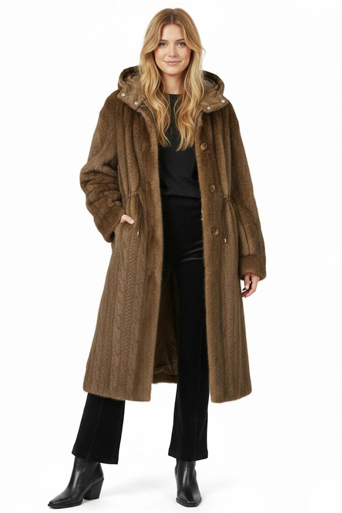 Cappotto lungo in ecopelliccia GIVERDALE-2