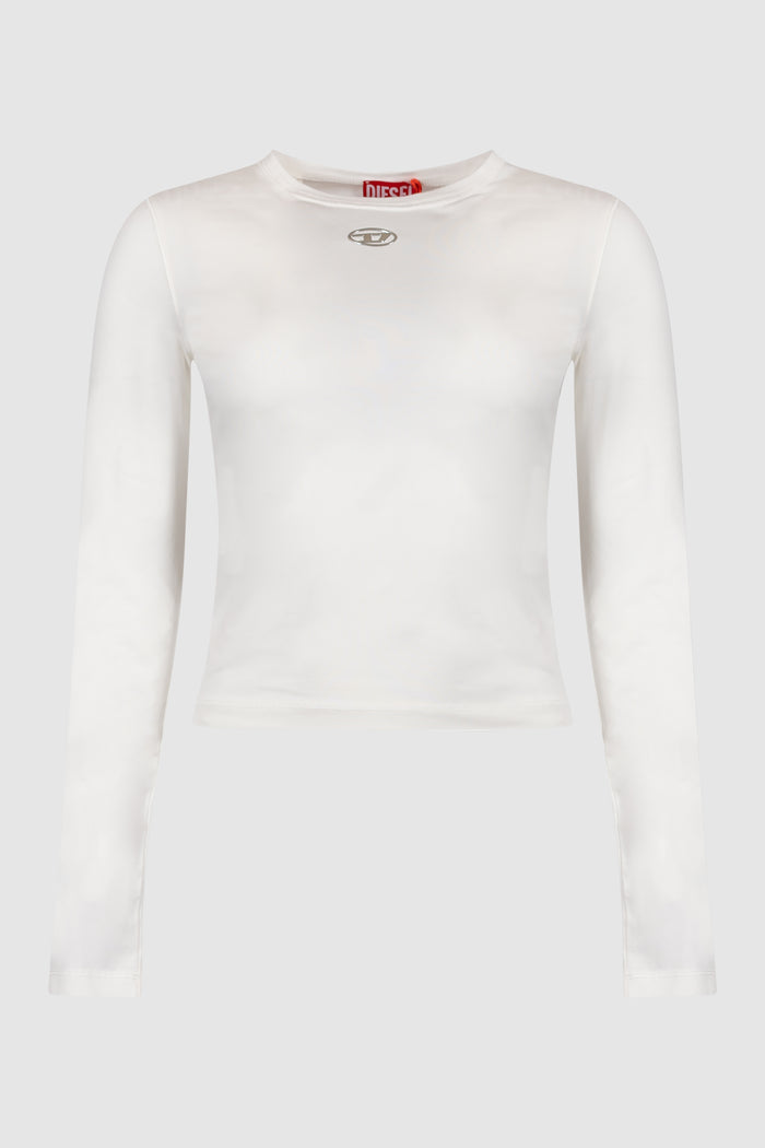 Maglia in cotone con logo Oval D