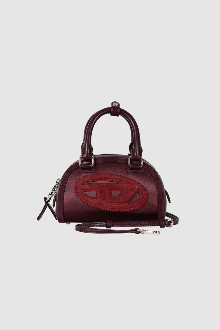 1DR Dome - Borsa bowling piccola in raso e scamosciato-2