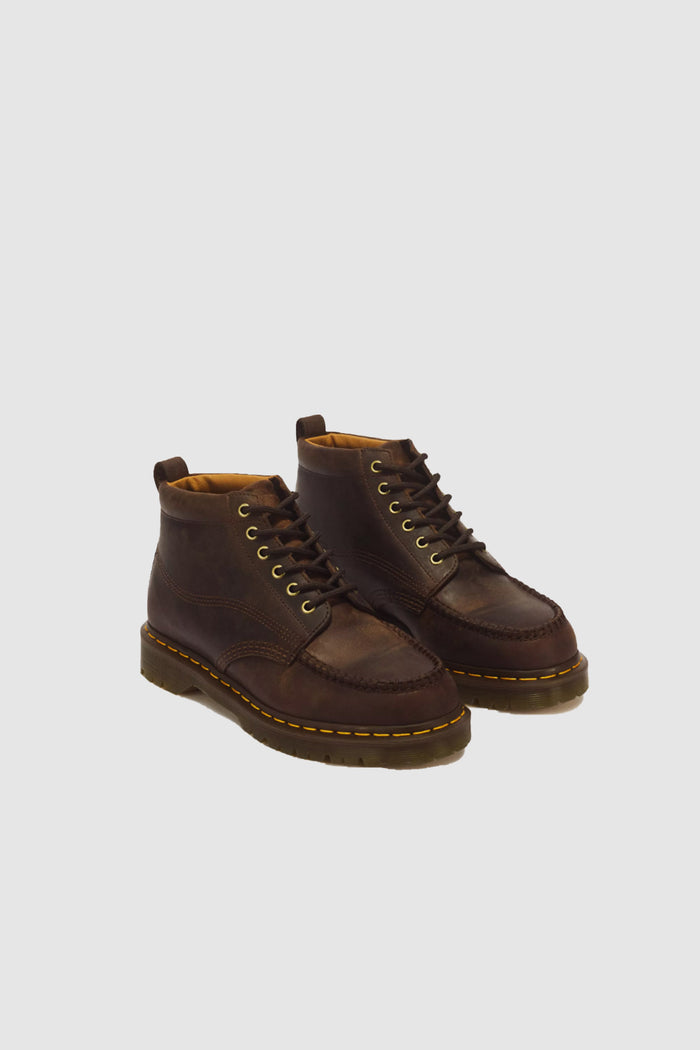 Stivali Lowell<BR/>Chikka Moc Toe in pelle Crazy Horse a 6 occhielli-3