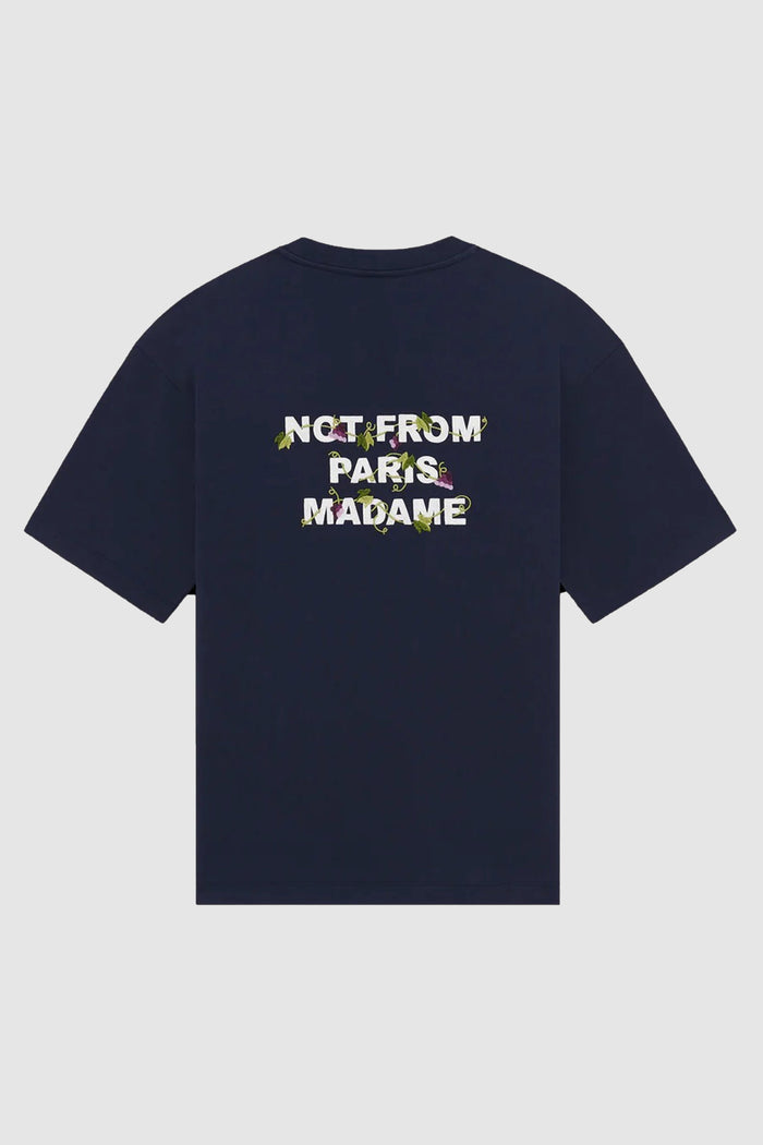 T-shirt con slogan ricamato a vite-2