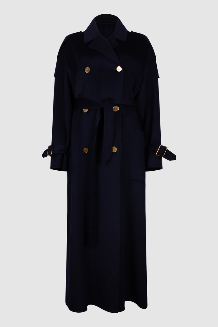 Cappotto in panno double<BR/>-1