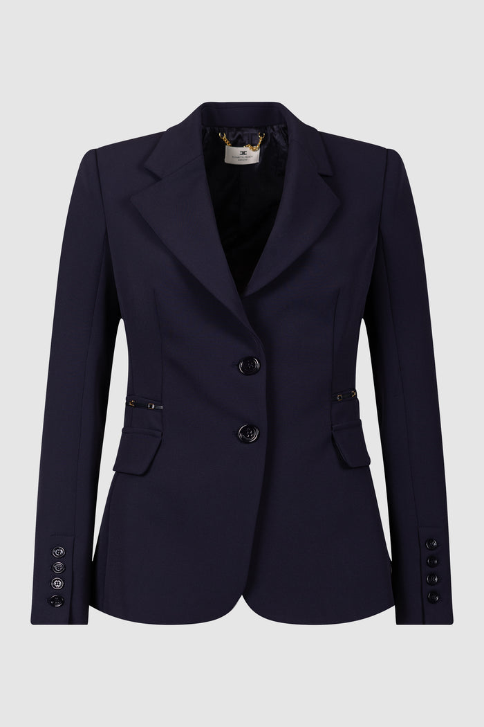 Giacca in doppio crêpe stretch