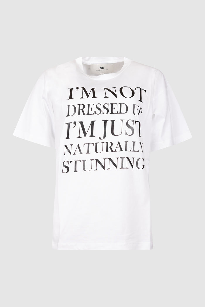 T-shirt in jersey leggero con stampa