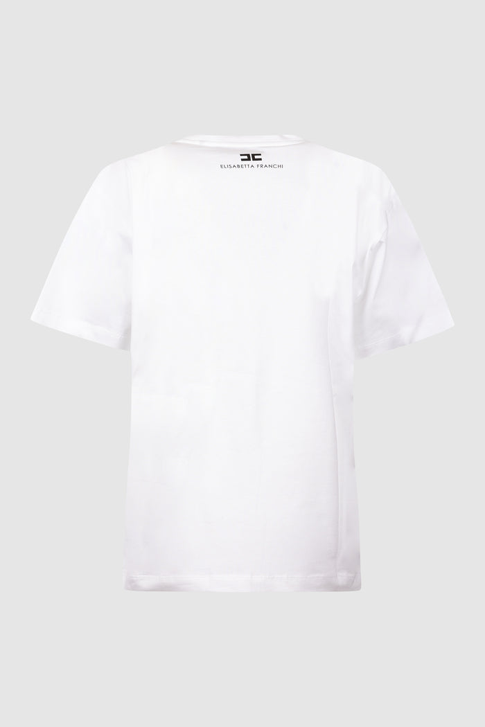T-shirt in jersey leggero con stampa-2