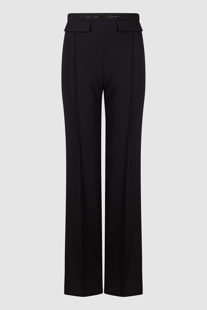 Pantaloni in doppio crêpe stretch