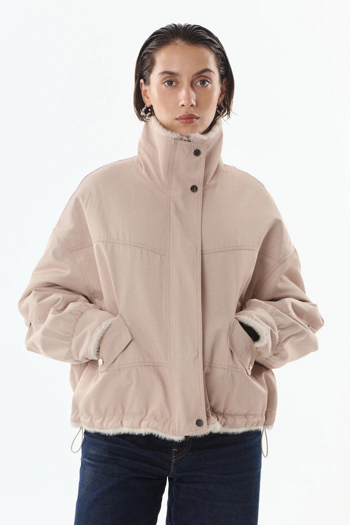 Parka Elton con collo reversibile in pelliccia sintetica<BR/>-1